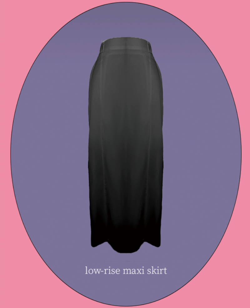 low-rise maxi skirt_